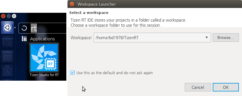 Launch the IDE