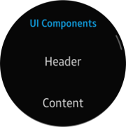 Scroll Bar in a circular device