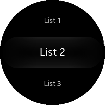 photo of List element in Tizen