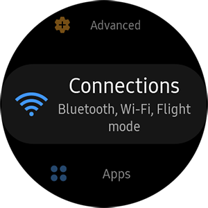 Connections menu