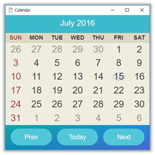 HTML previewer (calendar application in mobile Web) and CSS previewer