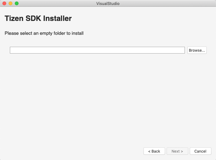 Set the installation path