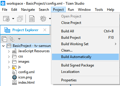 Using the automatic build