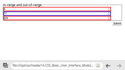 Element ranges (Optional feature)