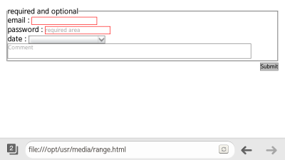 Required and optional elements