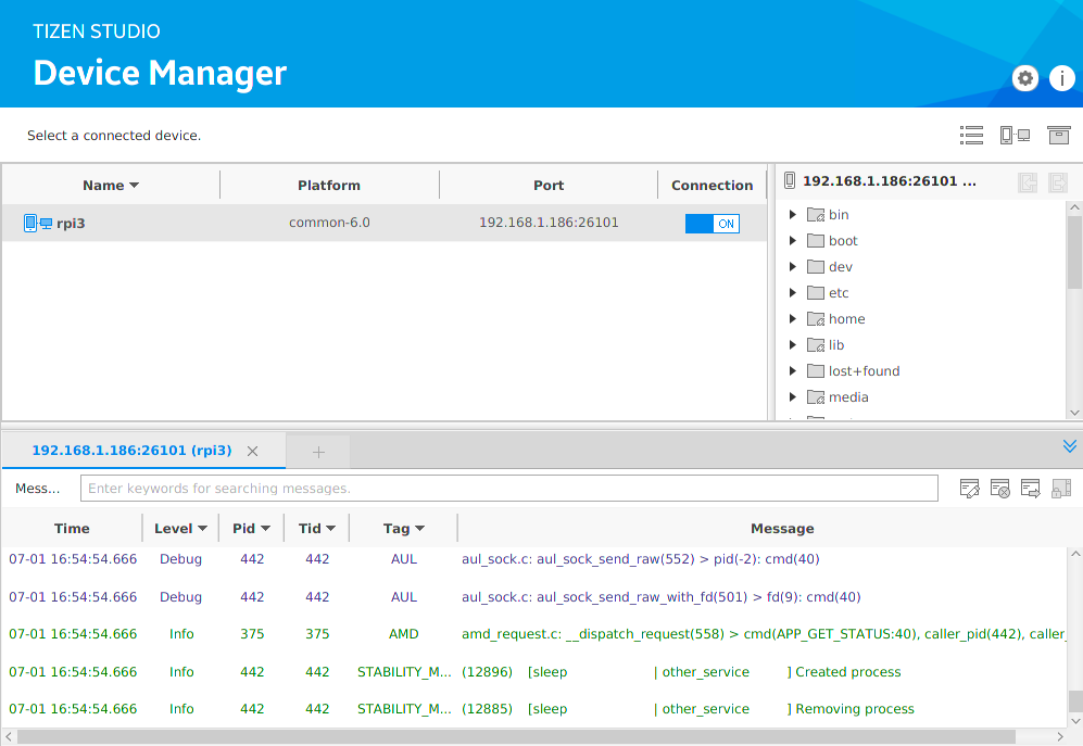 Connected Raspberry Pi