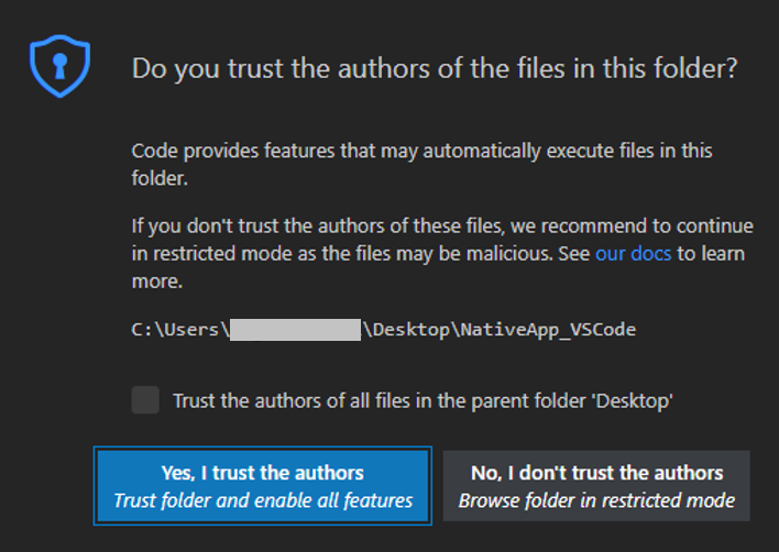 Trust folder