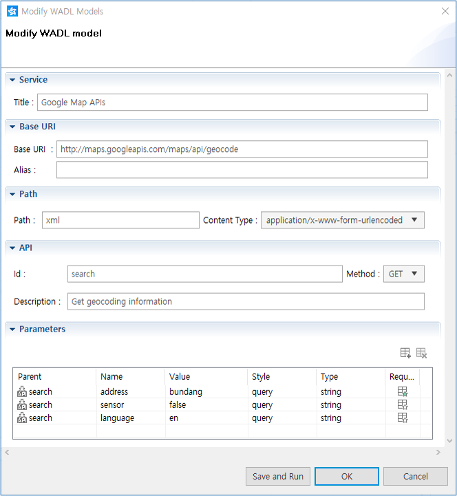 Adding a WADL component