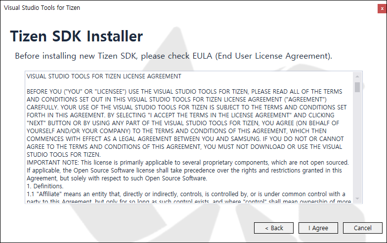 Agree to license details