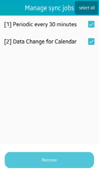 Removing sync jobs