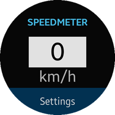 Speedometer screen